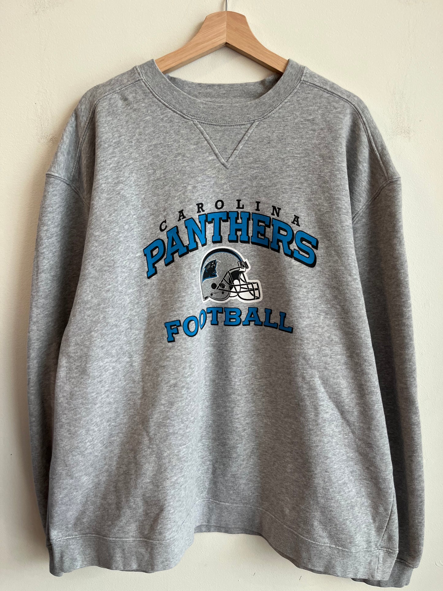 00s Carolina Panthers Boxy Grey Crewneck (XL)