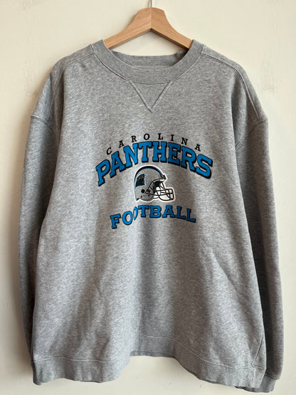 00s Carolina Panthers Boxy Grey Crewneck (XL)