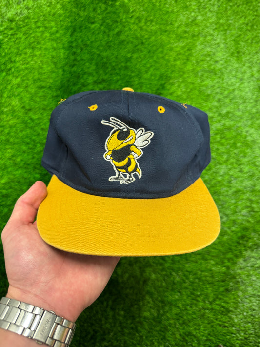 90s Georgia Tech University Spell Out Vintage Snapback Hat (OS)