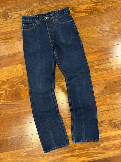 2000 Levi's 517 Dark Wash Boot Cut Jeans (34 x 36)