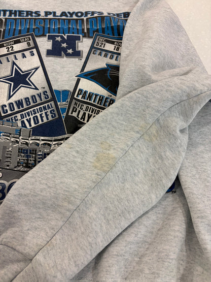 1996 Carolina Panthers v Dallas Cowboys Playoffs Crewneck (XL)