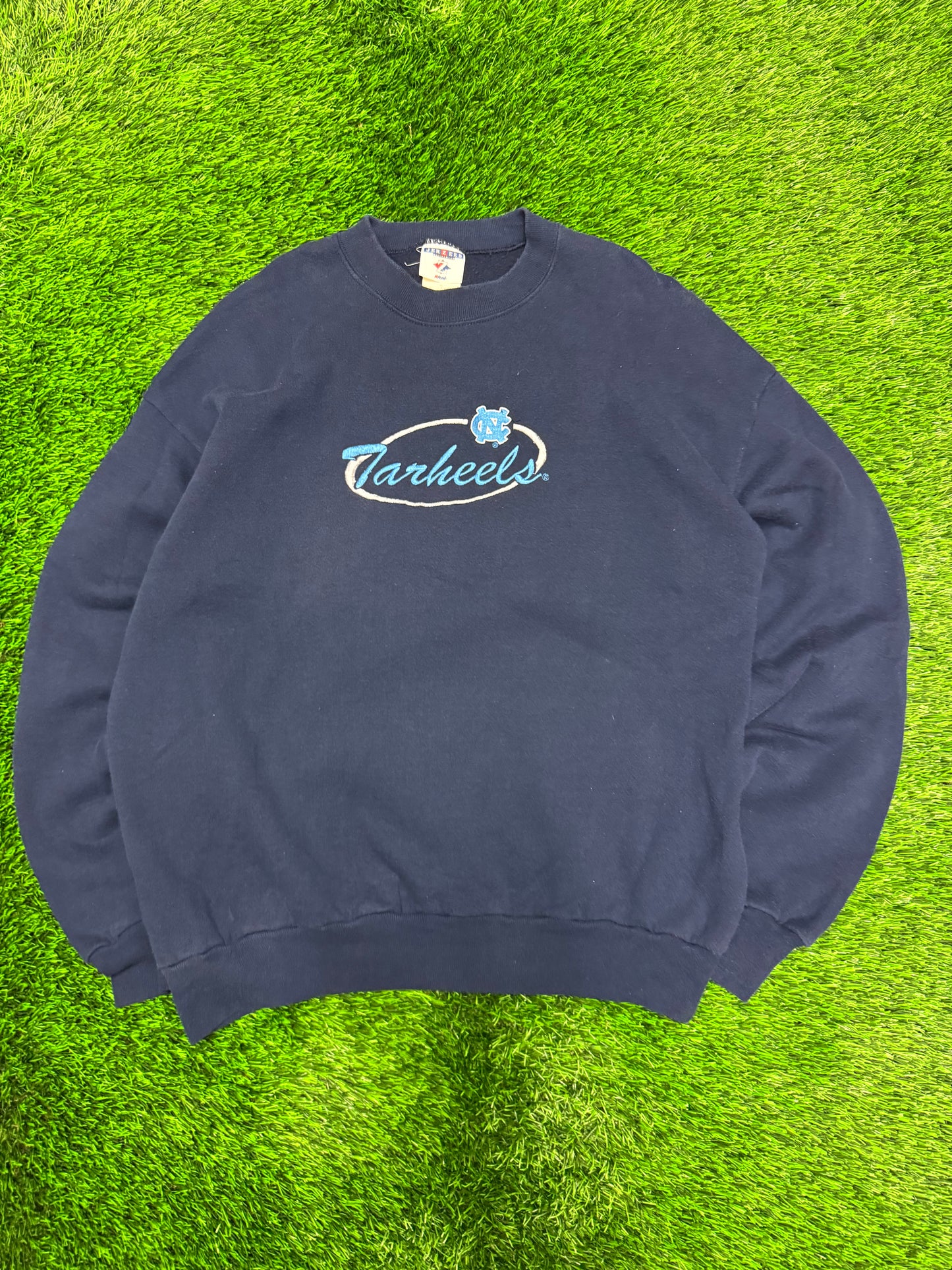 00s University of North Carolina UNC Tar Heels Embroidered Vintage Crewneck (XL)