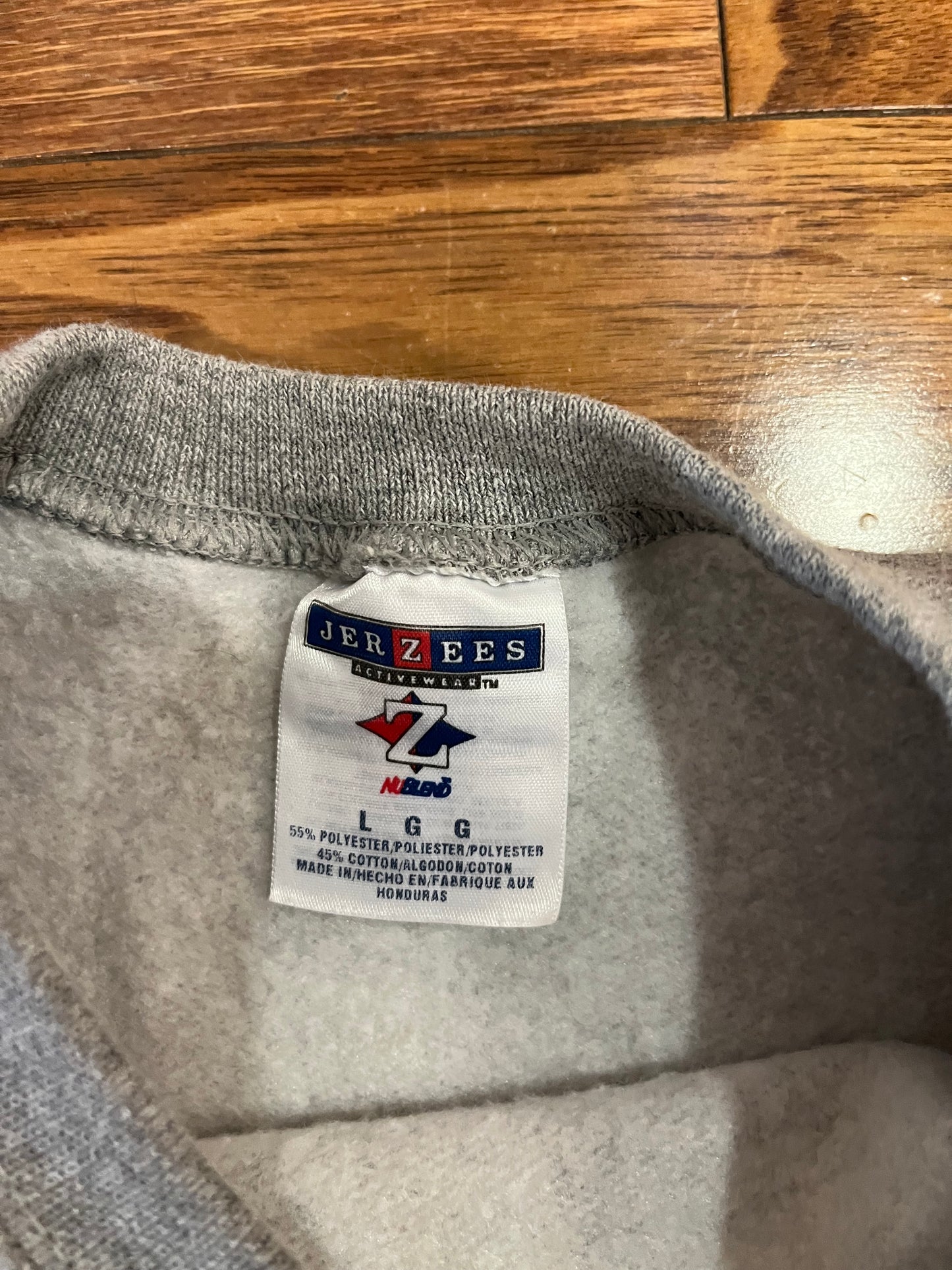 2003 Carolina Panthers Conference Champions Grey Crewneck (L)