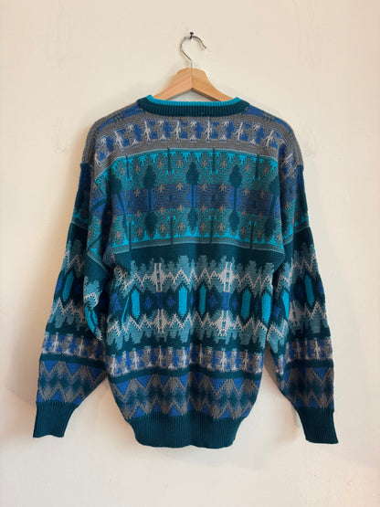 90s Saturdays Multi-Color Arctic Essential Sweater (M)