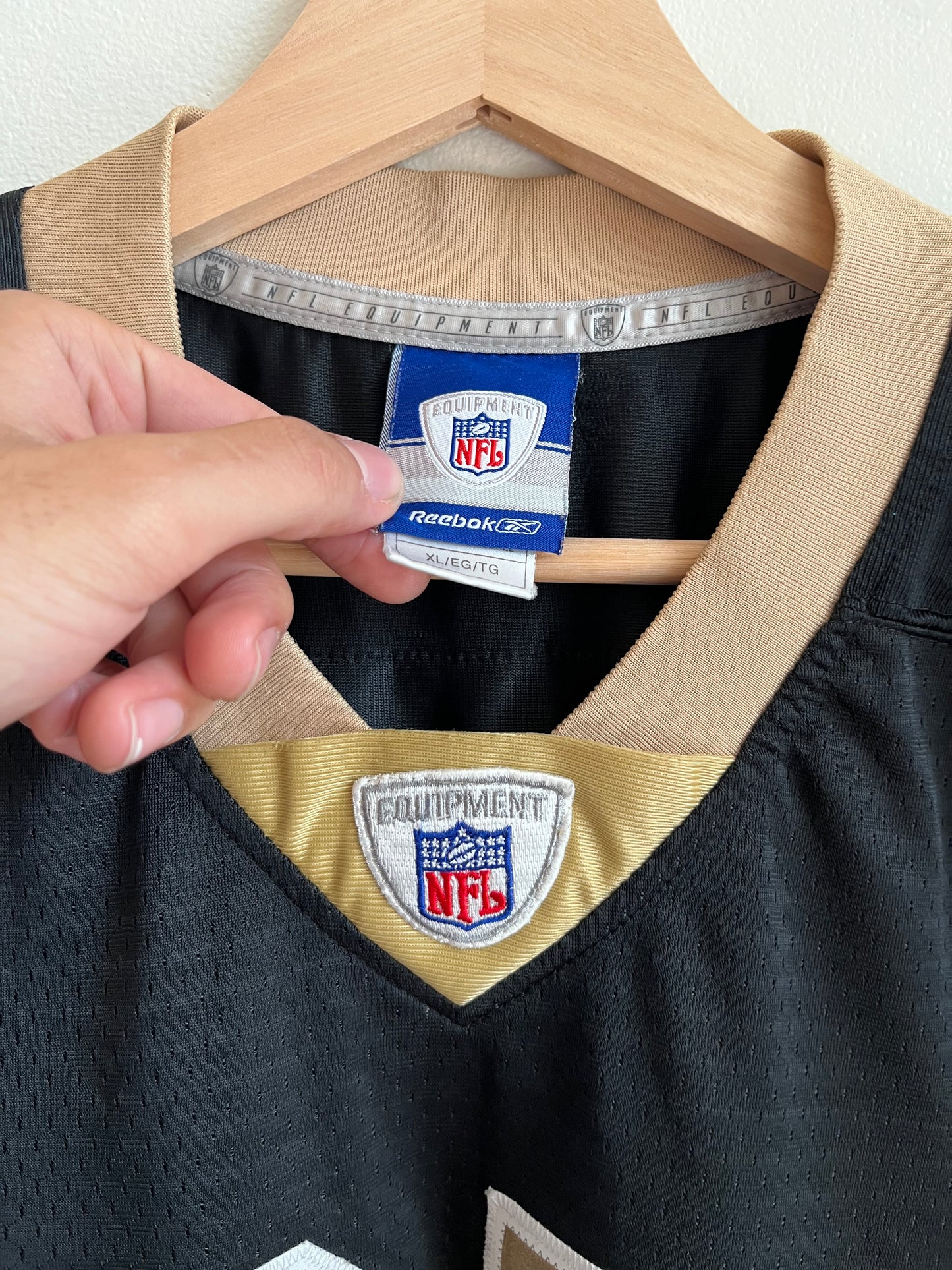 00s New Orleans Saints Reggie Bush Stitched Reebok Jersey (XL)