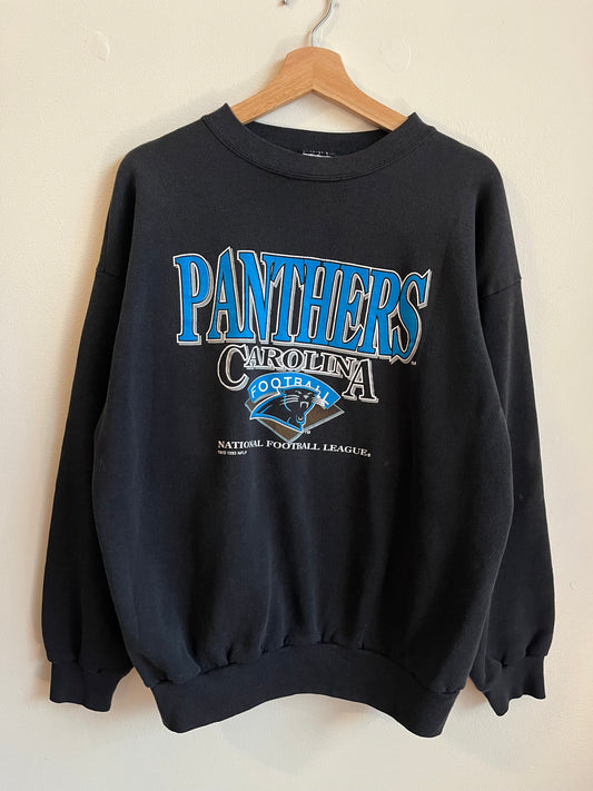 1993 Carolina Panthers NFL Spectator Black Crewneck (XL)