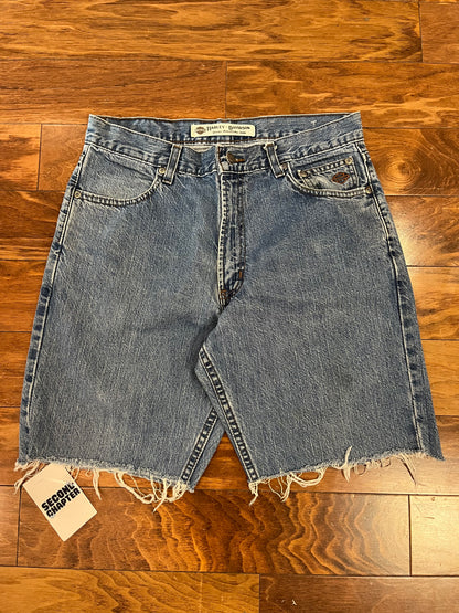 2006 Harley Davidson Distressed Jean Shorts (32)