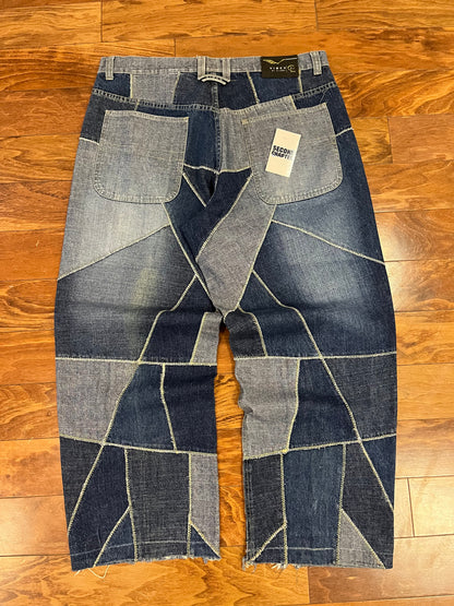 00s Vibes Baggy Patchwork Baggy Jeans (38x30)