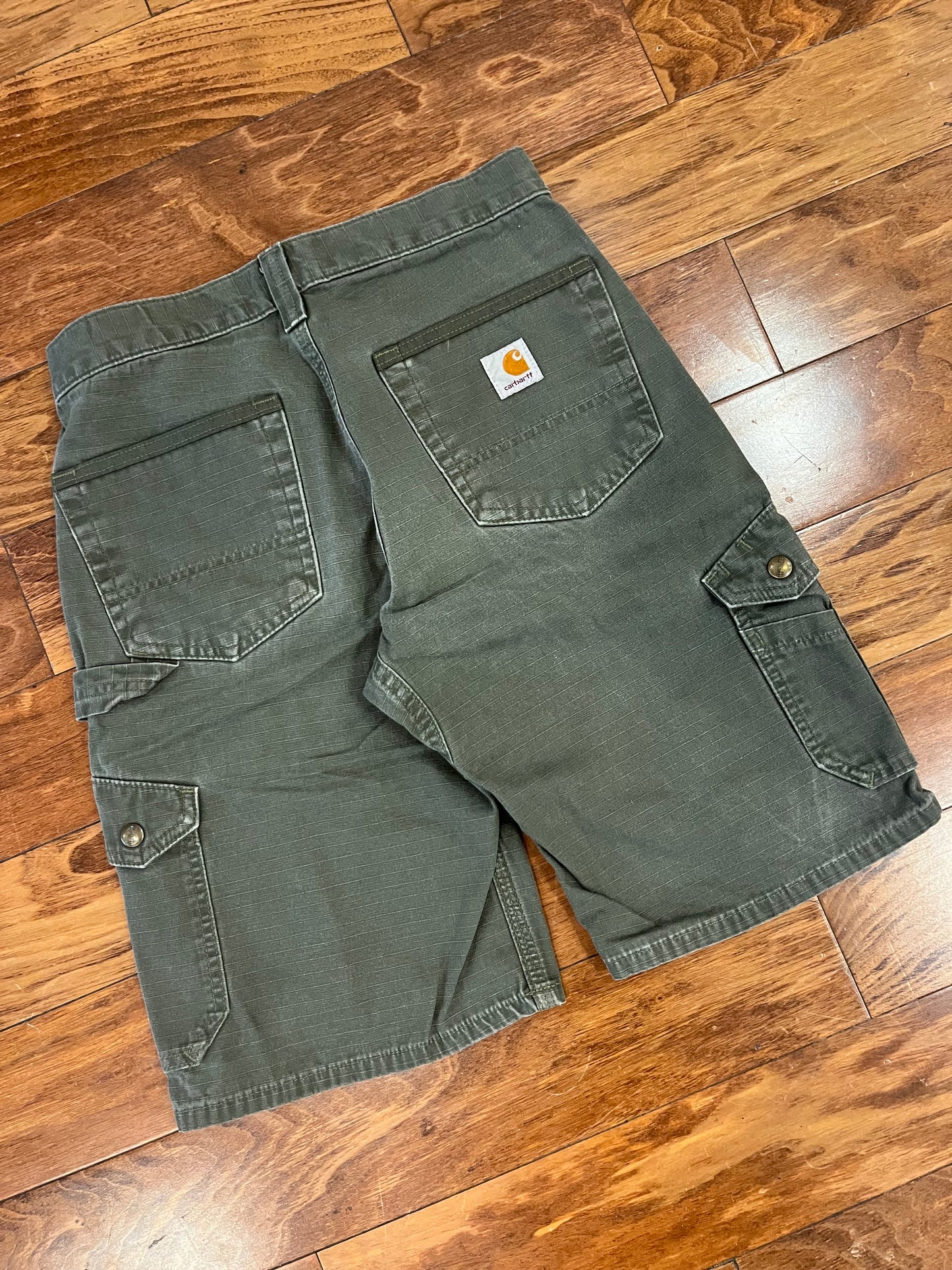 2016 Carhartt Moss Cargo Shorts (28)