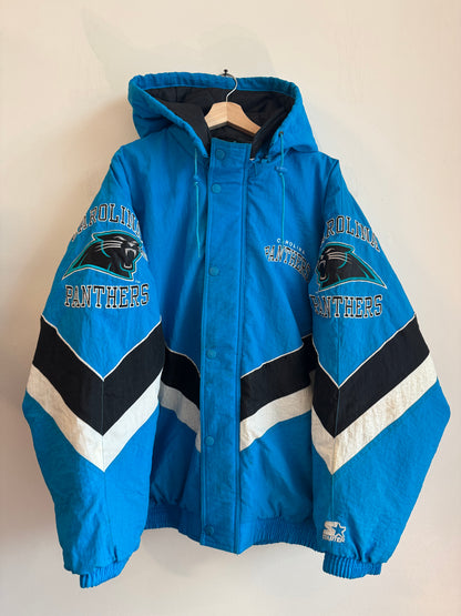 90s Carolina Panthers NFL Pro Line Puffer Jacket  (XXXL)