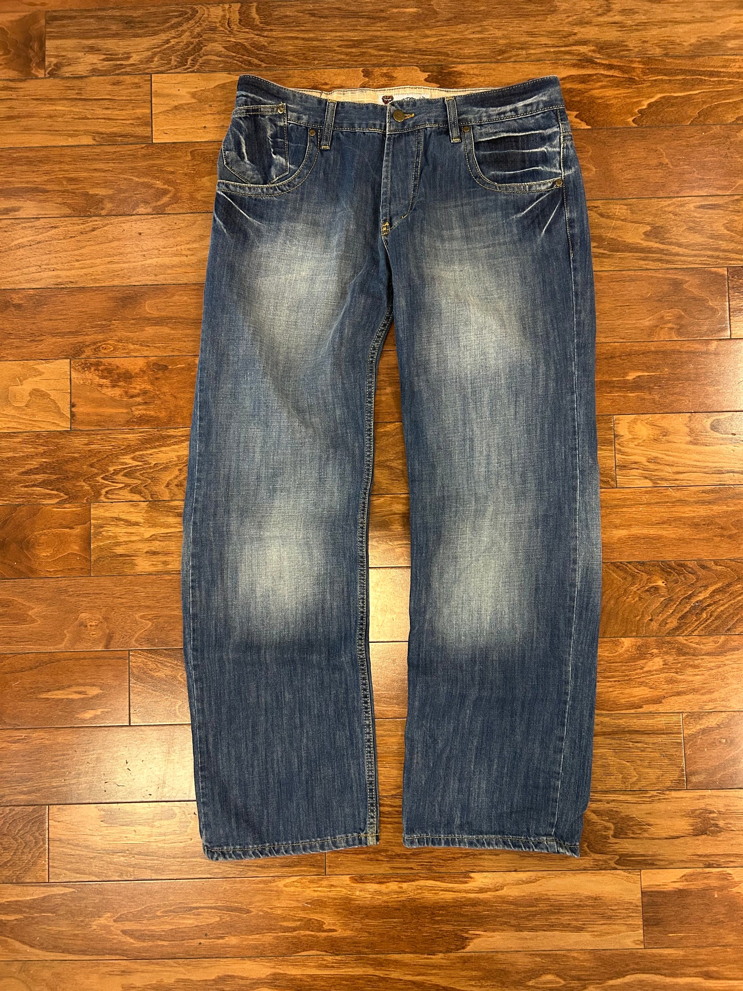 00s Ed Hardy Embroidered Skull Jeans (36 x 32)