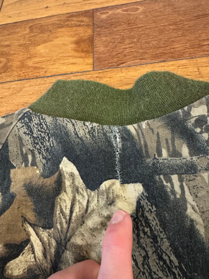 90s Jerzees Outdoors Vintage Camo Bomber Jacket (L)