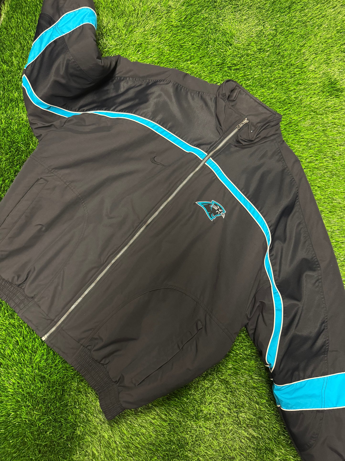 00s Carolina Panthers Vintage Nike Pro Line Puffer Jacket (XL)