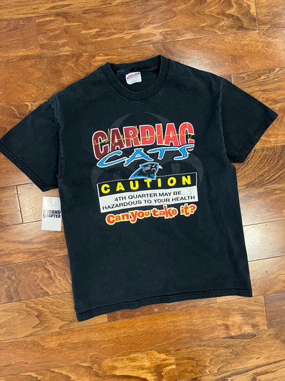 90s Carolina Panthers Cardiac Cats Vintage Tee (M)
