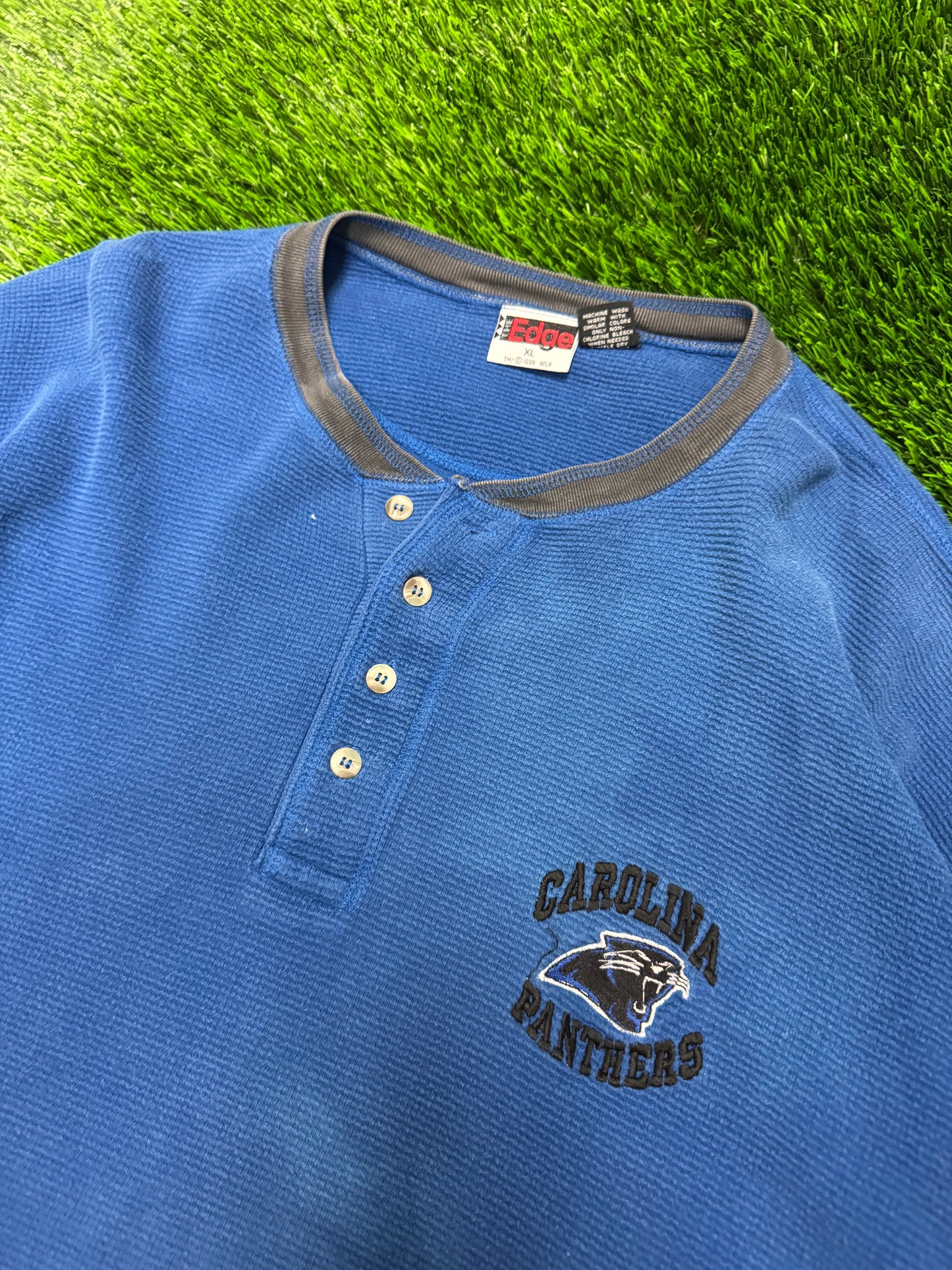 1996 Carolina Panthers Two Tone Long Sleeve Shirt (XL)