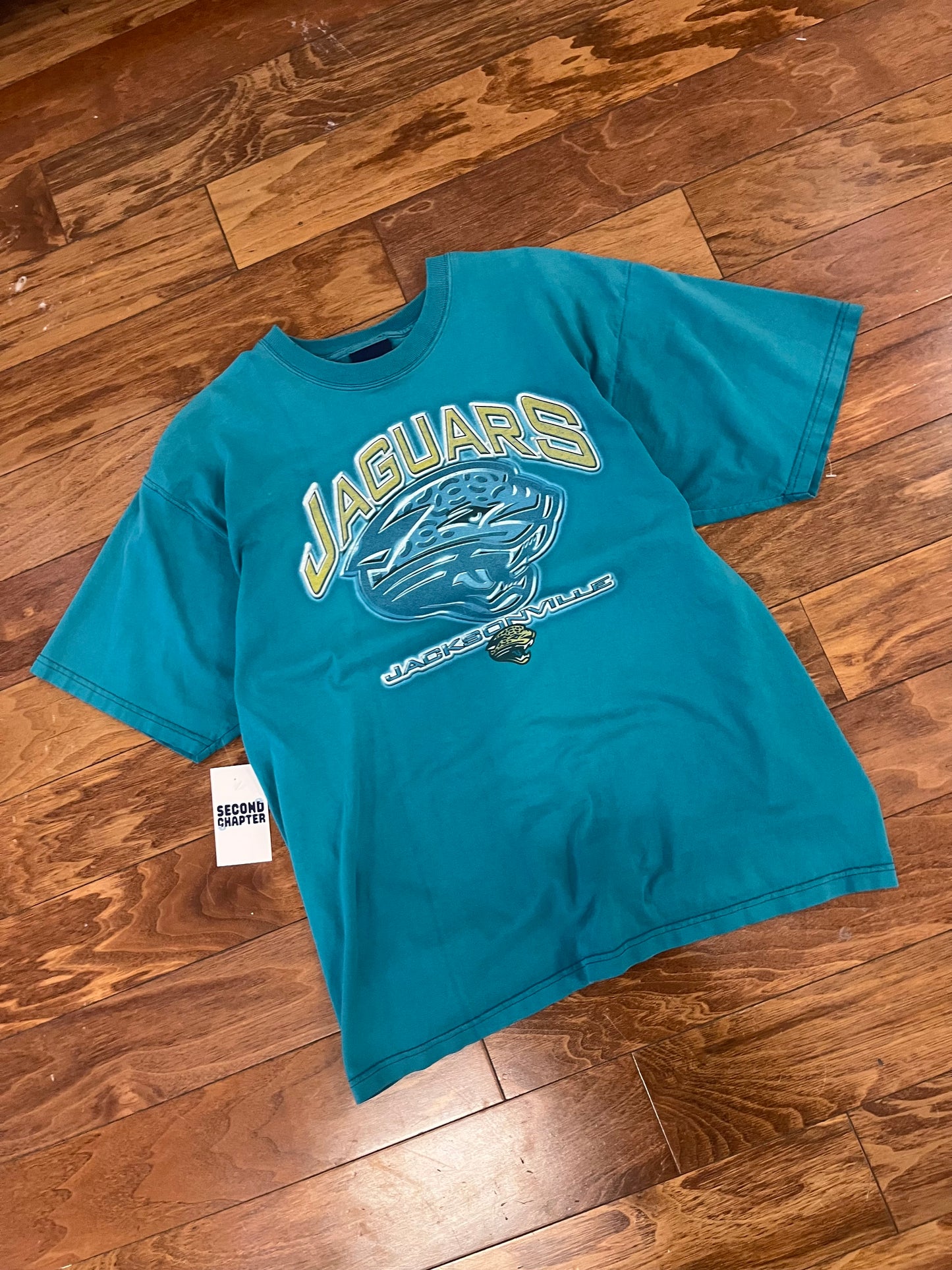 00s Jacksonville Jaguars Pro Player Teal Tee (L)