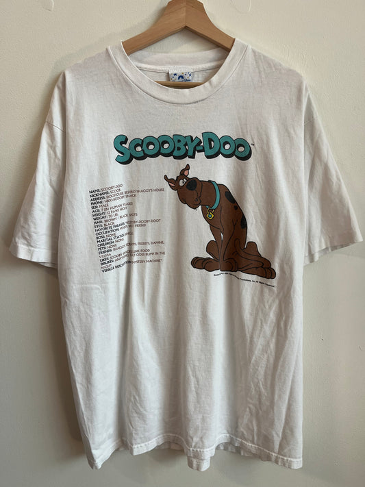 1994 Scooy-Doo White Profile Graphic Tee (XL)
