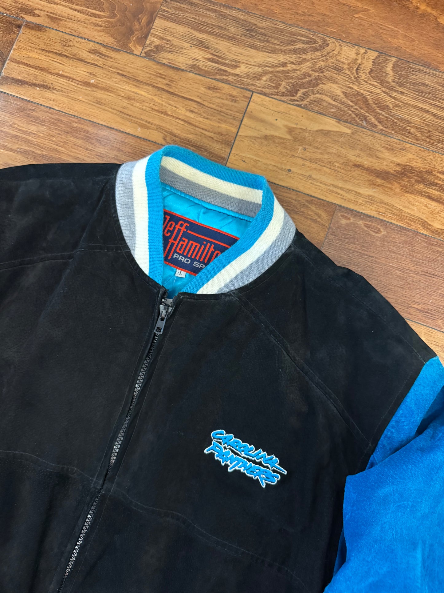 00s Carolina Panthers Jeff Hamilton Leather Jacket (L)