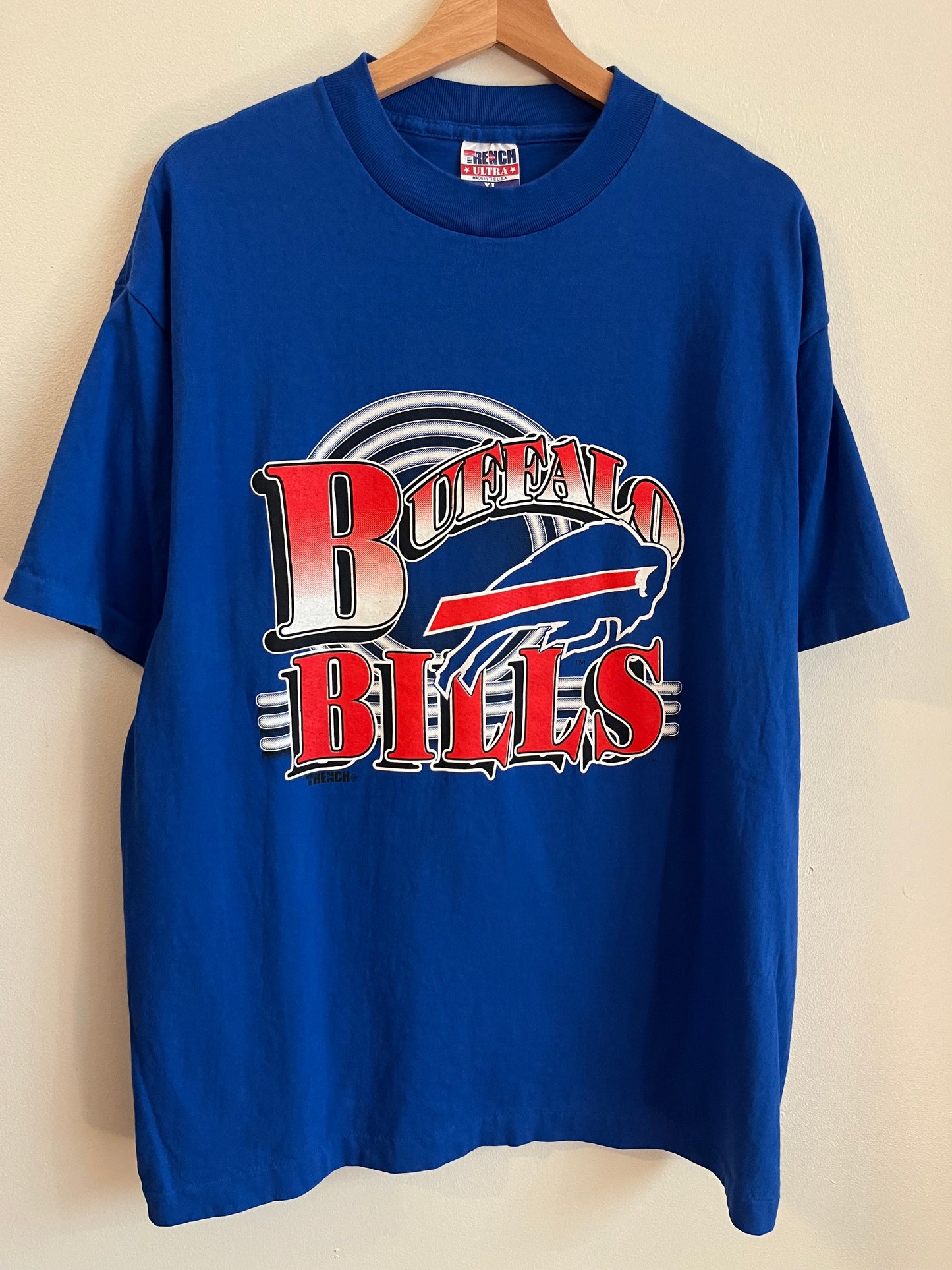 90s Buffalo Bills Blue NFL Trench Tee (XL)