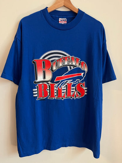 90s Buffalo Bills Blue NFL Trench Tee (XL)