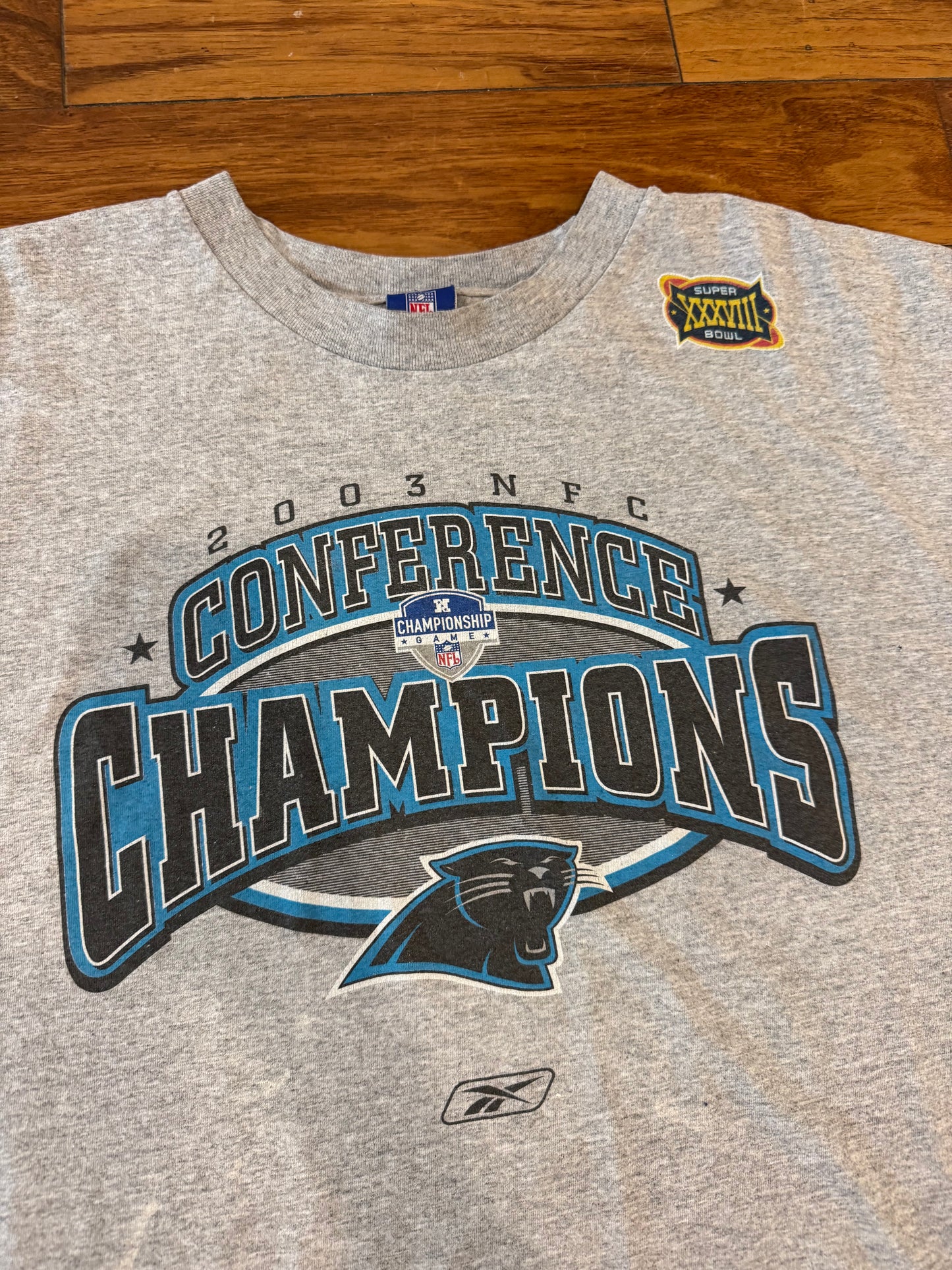 2003 Carolina Panthers Champions Sleeveless Tee (XXL)