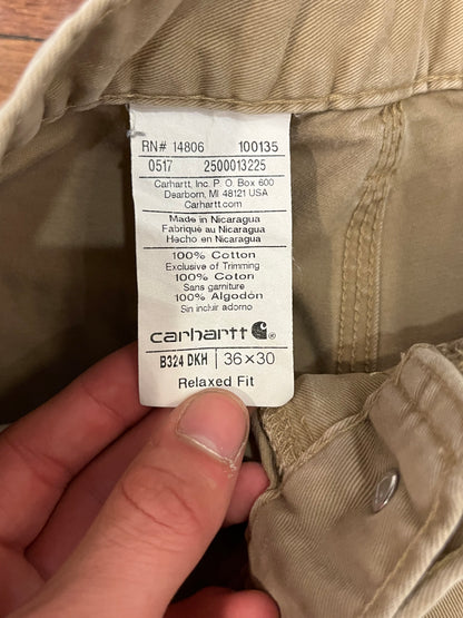 2017 Carhartt Tan Carpenter Pants (36 x 30)