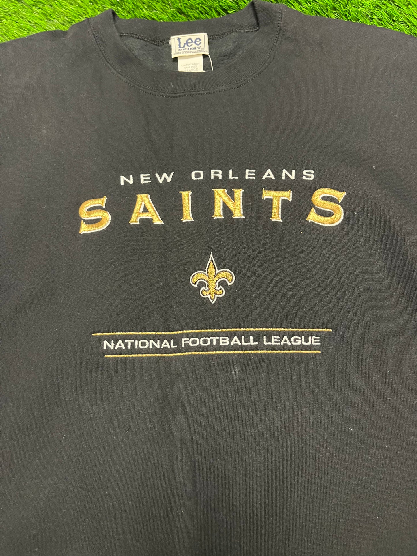 00s New Orleans Saints Embroidered Lee Crewneck (XL)