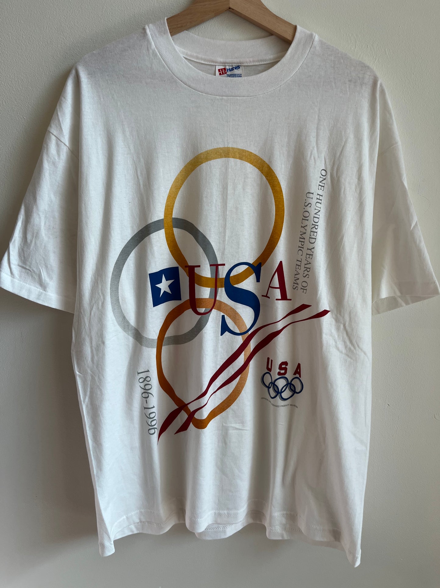 1996 USA Olympics 100 Years White Tee (XL)