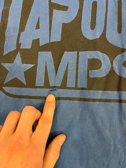 00s Tap Out Blue Distressed Tee (XXL)