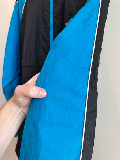 90s Carolina Panthers Logo Athletic Spell Out Windbreaker (M)