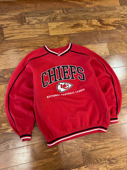 90s Kansas City Chiefs Embroidered Crewneck (L)