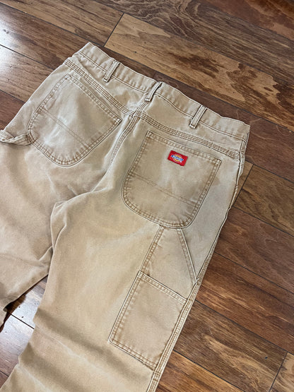 2010s Dickies Paint Faded Tan Pants (36 x 30)