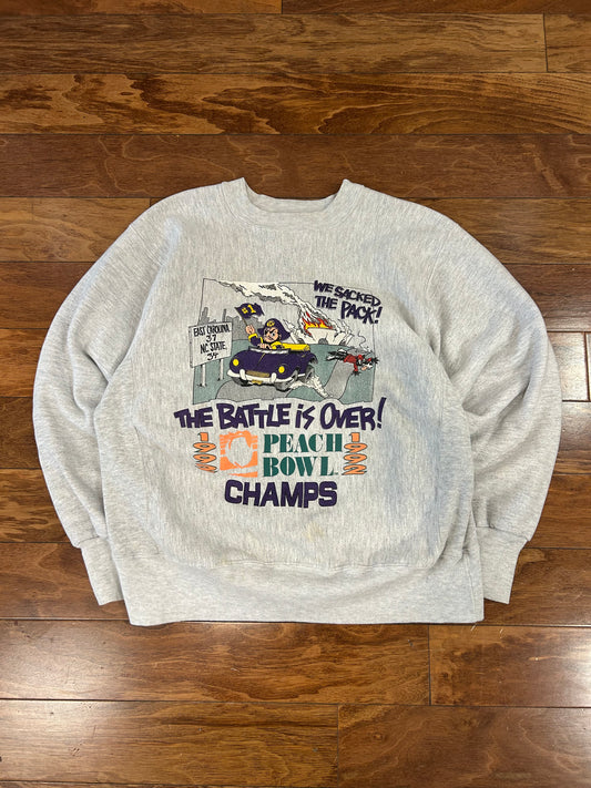 1992 East Carolina (ECU) Peach Bowl Graphic Crewneck (M)