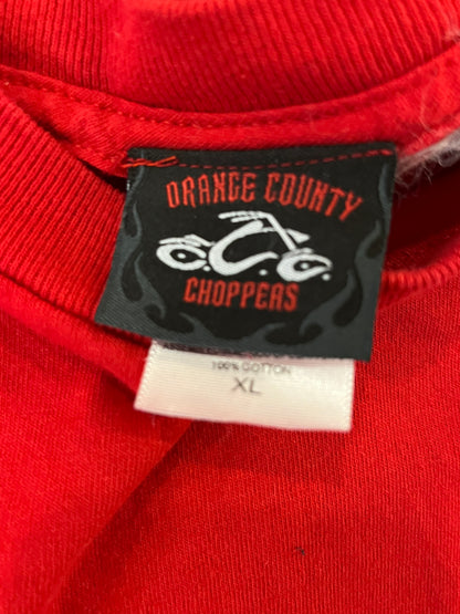 00s Orange County Choppers Red Graphic Tee (XL)