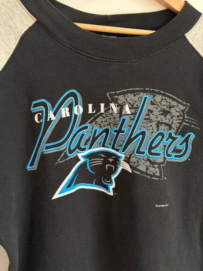 1995 Carolina Panthers True Fan Two Tone Crewneck (L)