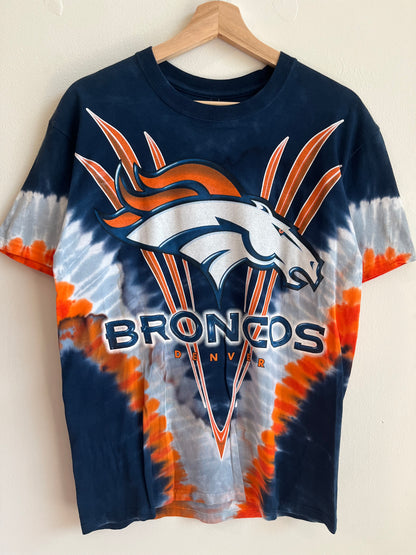 00s Denver Broncos Tie Dye Majestic Tee (M)