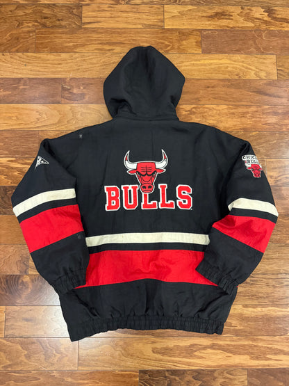 90s Chicago Bulls Apex Hooded Puffer (M)