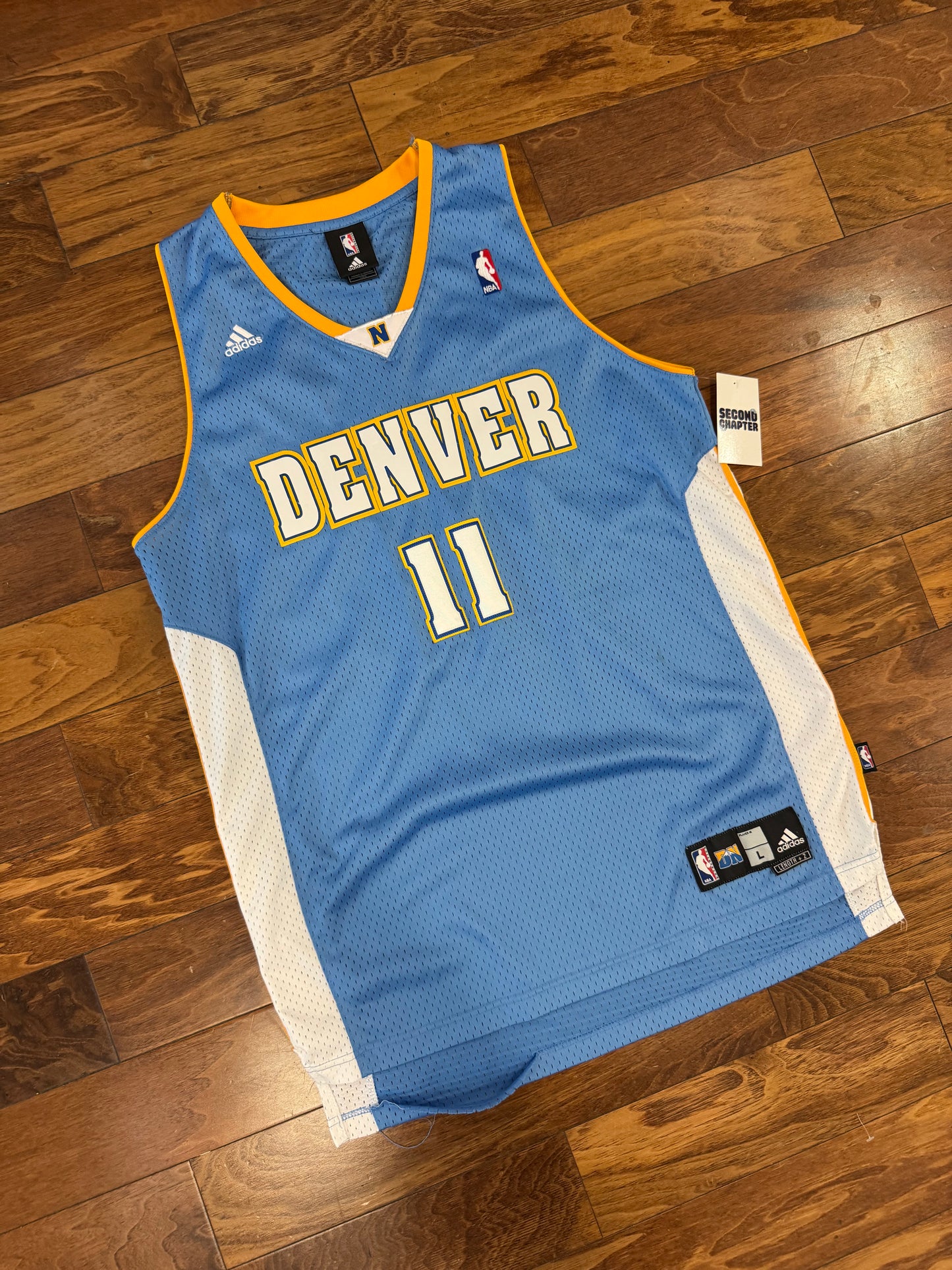 00s Chris Andersen "Birdman" Denver Nuggets Jersey (L)