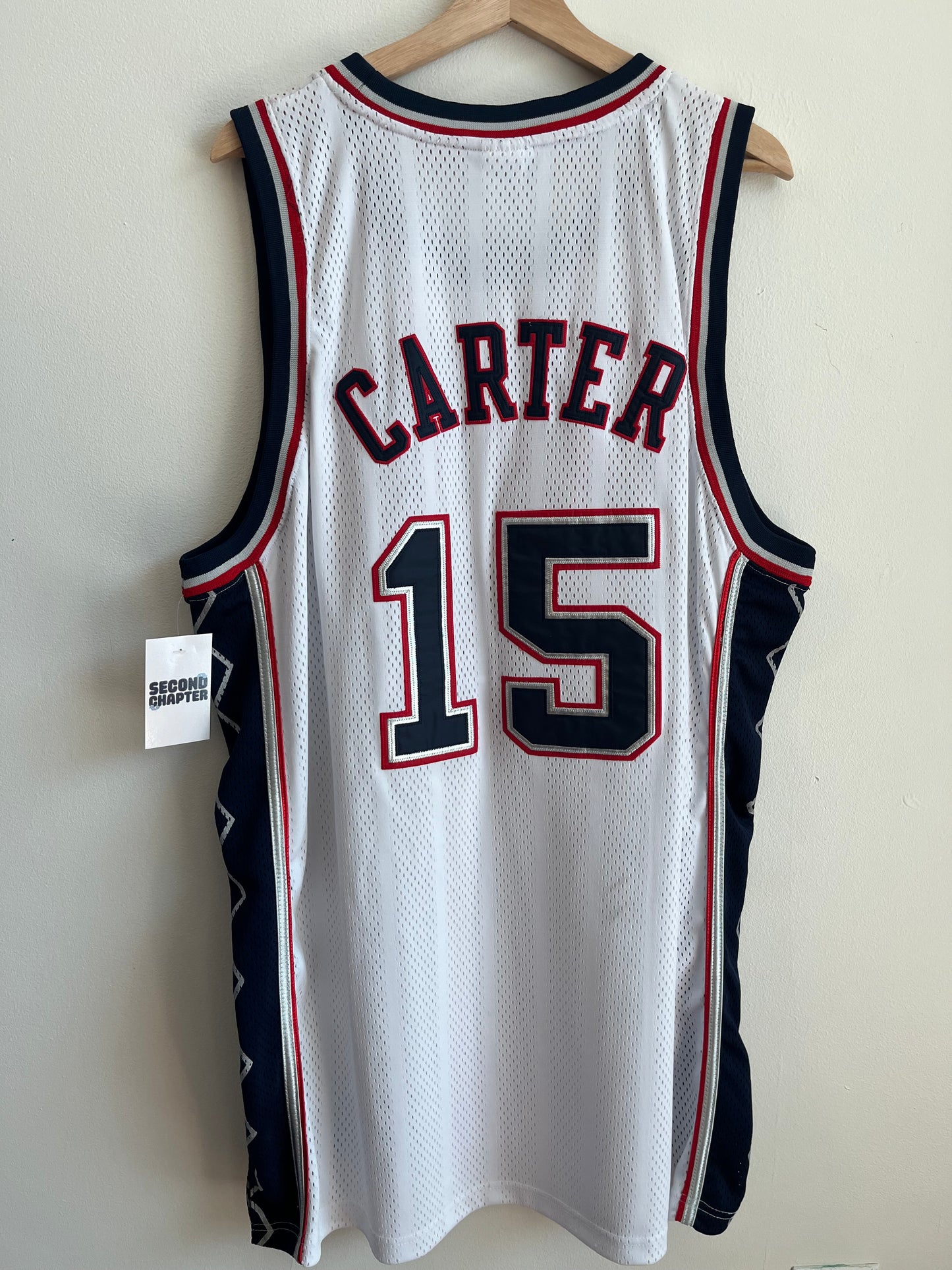 00s New Jersey Nets Vince Carter Reebok Team Apparel Jersey (XL)