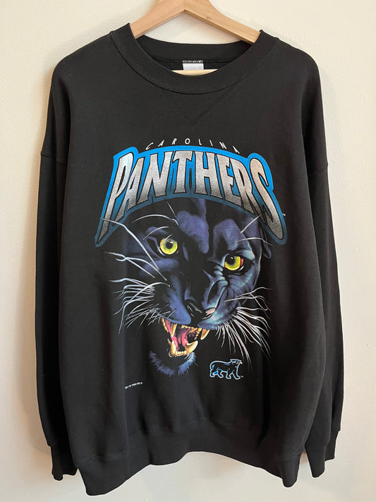 1993 Carolina Panthers Realistic Cat Salem Crewneck (L)