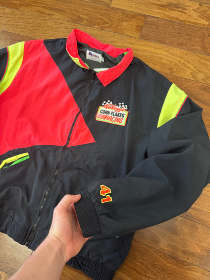 90s Kellogg's Corn Flakes Nascar Racing Windbreaker (XL)