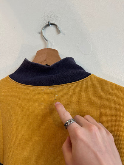 00s Multi Color Quarter Zip Rugby  Polo Sweater (L)