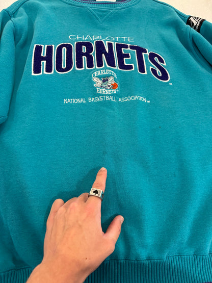 1990s Charlotte Hornets Logo Athletic Crewneck (L)