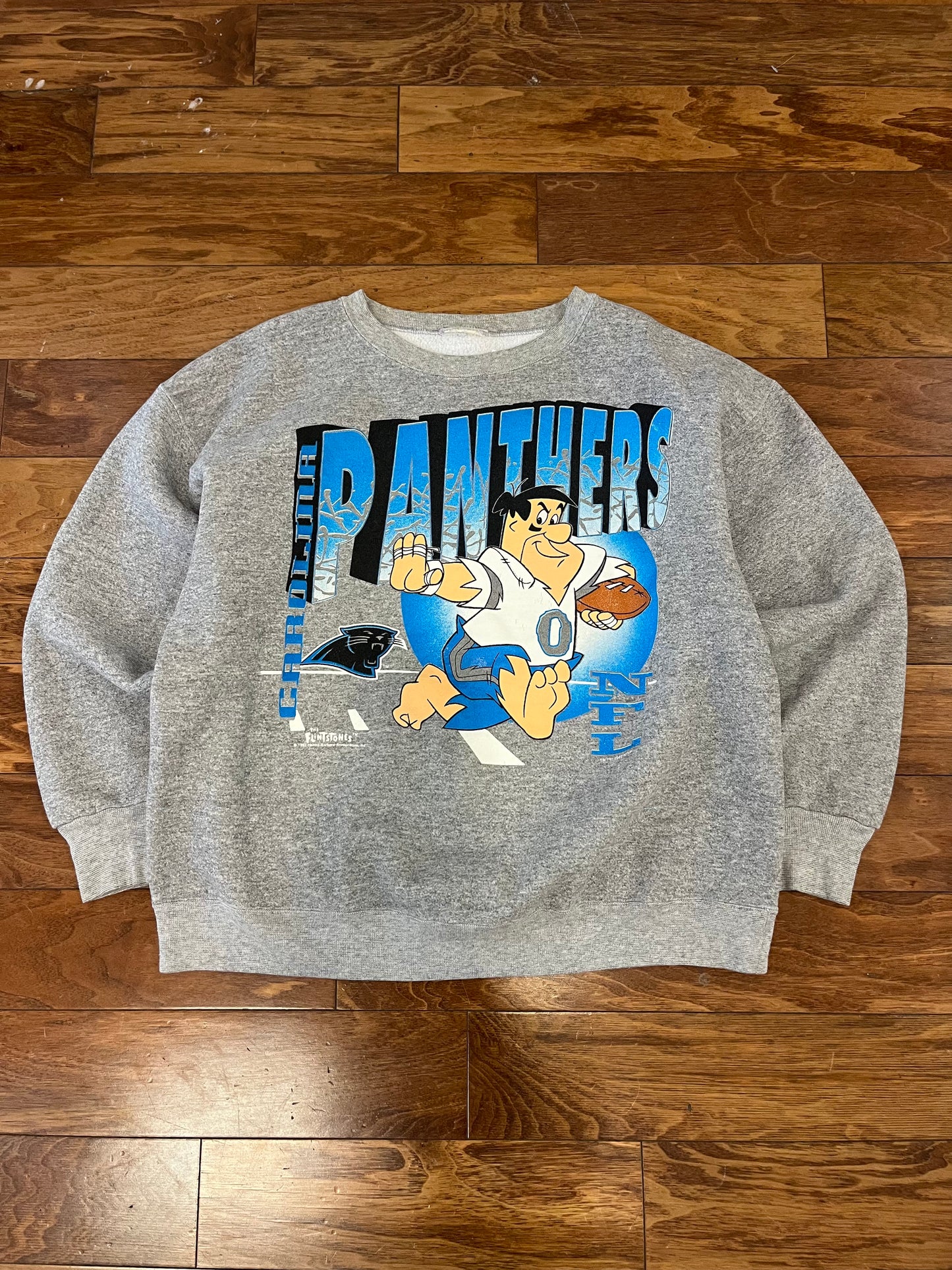 1993 Carolina Panthers Fred Flintstone Crewneck (L)