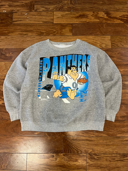 1993 Carolina Panthers Fred Flintstone Crewneck (L)