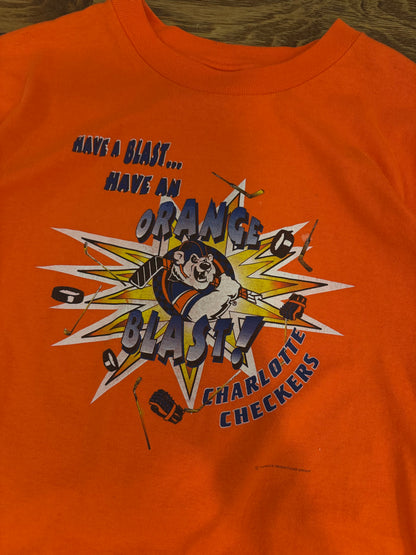 00s Charlotte Checkers Orange Blast Tee (L)