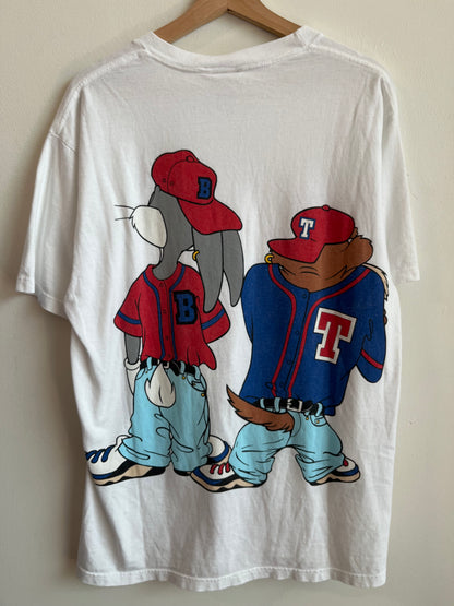 1993 Looney Tunes Taz and Bugs Hip Hop Tee (L)