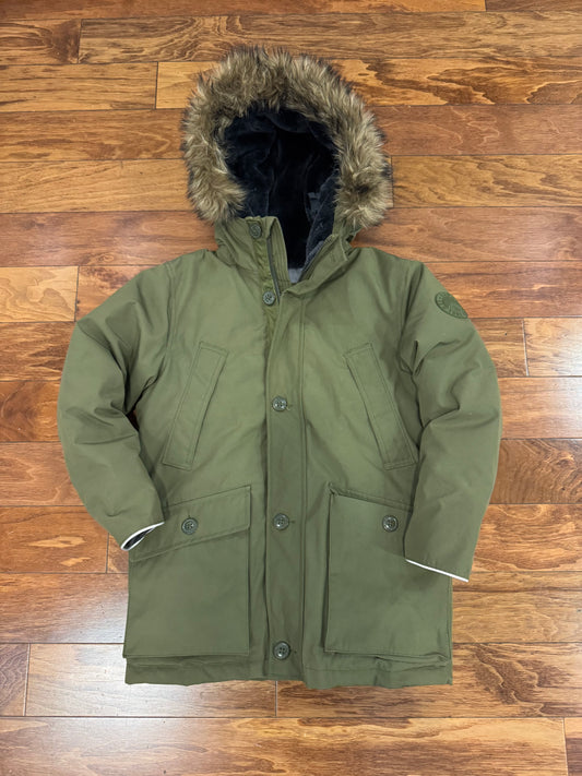 00s GAP Fur Hooded Vintage Jacket (Youth L)