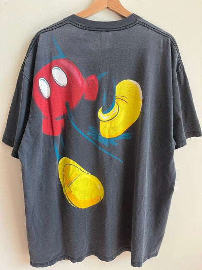 90s Disney Designs Ghost Faded Mickey Mouse Breakthrough Tee (XL)