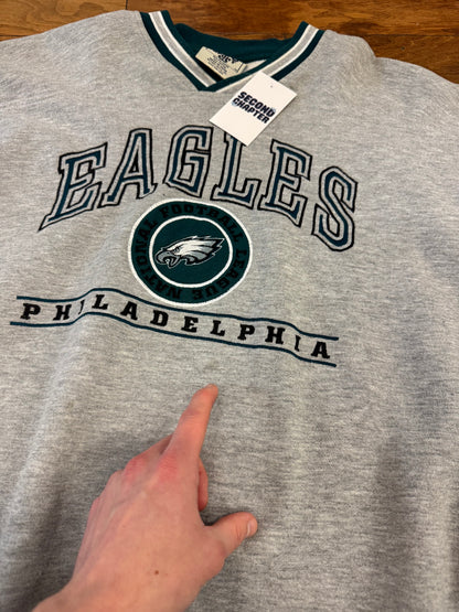 90s Philadelphia Eagles Embroidered Lee Sports Crewneck (XL)